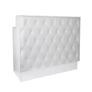 GABBIANO RECEPTION DESK PEARL WHITE