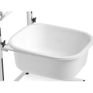 HEIGHT-ADJUSTABLE PEDICURE TRAY, WHITE