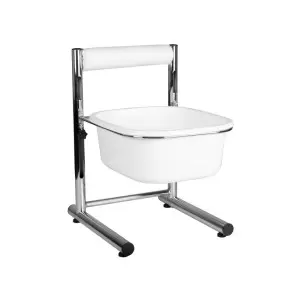 BANDEJA PEDICURA CROMADA AJUSTABLE EN ALTURA