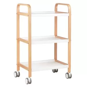 MESA COSMÉTICA MADERA HS09 - BLANCO