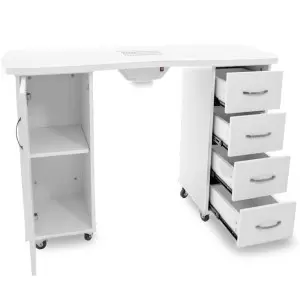 DESK 2027 WHITE TWO CABINETS WITH ABSORBER