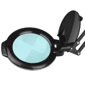 6" LED SMD 5D Lupe Tischlampe mit Lupe schwarz