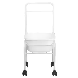 PEDIKÜRE-TABLETT AUF RÄDERN WEISS