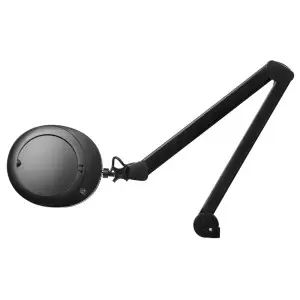 Elegante 6025 60 led smd 5d svart lampa med förstoringsglas för bordsskiva