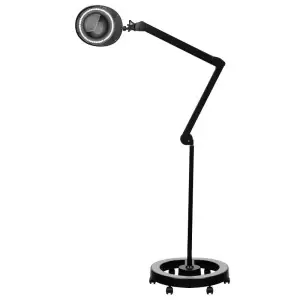 Elegante 6025 60 led smd 5d черная лампа с увеличительным стеклом и штативом