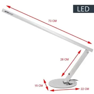 Slim led bordslampa aluminium