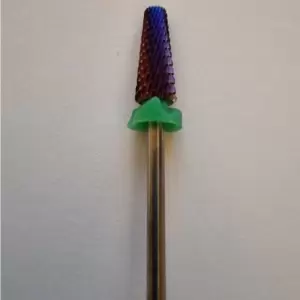 Ideal for acrylic & gel process 5 in 1 Bit Cross Cut Titanium T35623C0