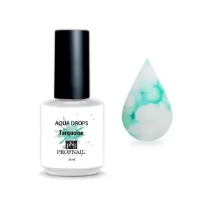 "Turquoise" Aqua drops PNS (Lašai greitam nagų dizainui)