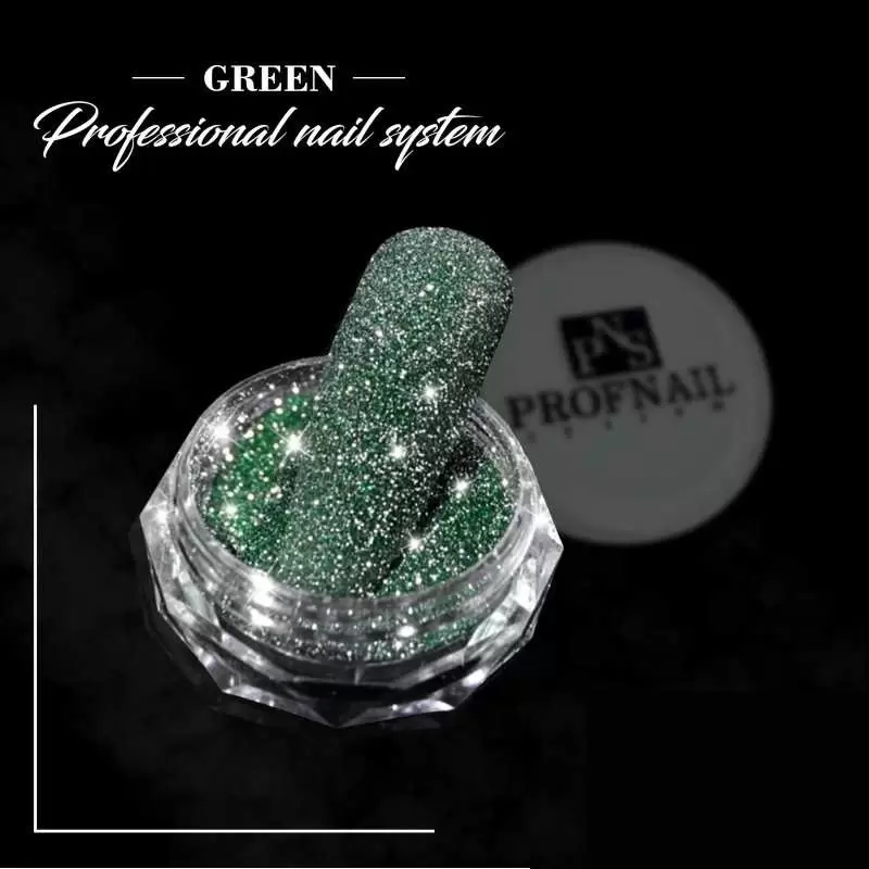 Šviečiantis pigmentas nagams "Green" Šviečiantis pigmentas nagams "Green"