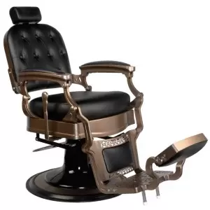 Gabbiano Ernesto black barber chair with r base