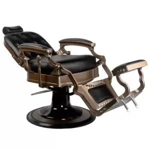 Gabbiano Ernesto black barber chair with r base
