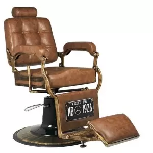 Парикмахерское кресло Gabbiano Boss Old Leather светло-коричневое