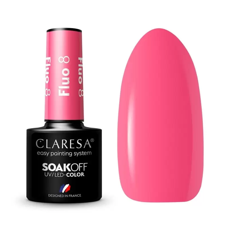 FLUO 8 CLARESA / Гель-лак для ногтей 5мл FLUO 8 CLARESA / Гель-лак для ногтей 5мл