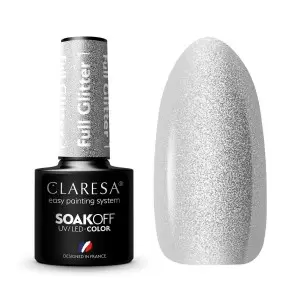 FULL GLITTER 1 CLARESA / Gelinis nagų lakas 5мл