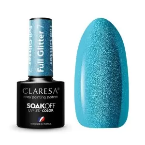 FULL GLITTER 7 CLARESA / Гель-лак для ногтей 5мл