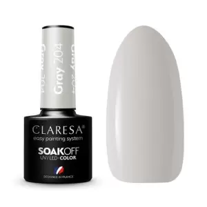GRAY 204 CLARESA / Гель-лак для ногтей 5мл