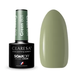 GREEN 801 CLARESA / Gelinis nagų lakas 5мл