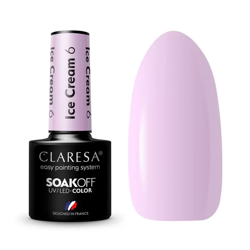 Ice cream 6 CLARESA / Гель-лак для ногтей 5мл Ice cream 6 CLARESA / Гель-лак для ногтей 5мл