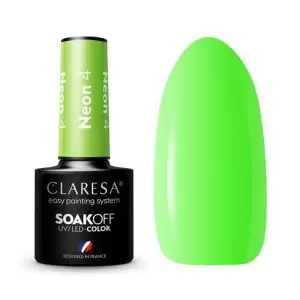 NEON 4 CLARESA / Gelinis nagų lakas 5мл