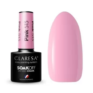 PINK 513 CLARESA / Гель-лак для ногтей 5мл