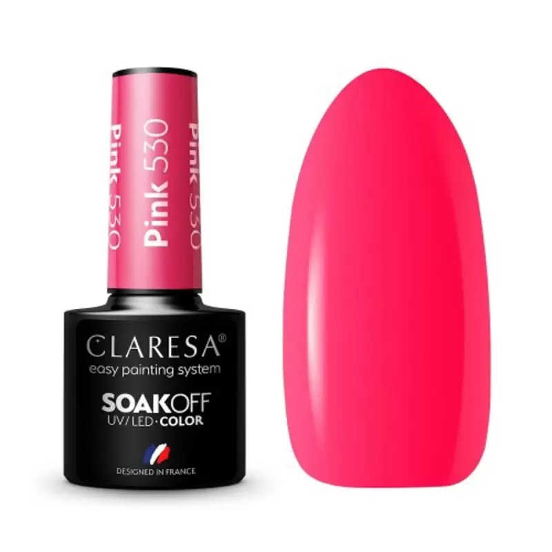 PINK 530 CLARESA / Gelinis nagų lakas 5мл PINK 530 CLARESA / Gelinis nagų lakas 5мл