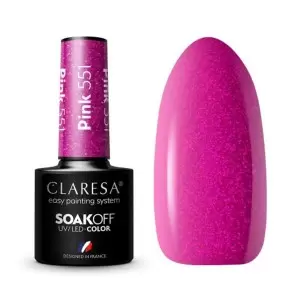 PINK 551 CLARESA / Гель-лак для ногтей 5мл