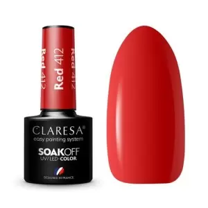 RED 412 CLARESA / Gelinis nagų lakas 5мл