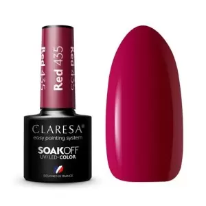 RED 435 CLARESA / Гель-лак для ногтей 5мл