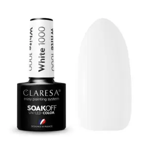 WHITE 1000 CLARESA / Гель-лак для ногтей 5мл