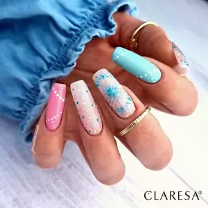 CLARESA Top No Wipe 5ml Glitter Silver