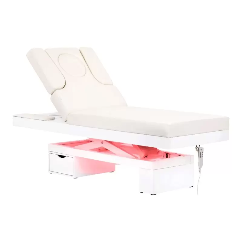 SPA COSMETIC BED AZZURRO 815B GLOW WHITE HEATED SPA COSMETIC BED AZZURRO 815B GLOW WHITE HEATED