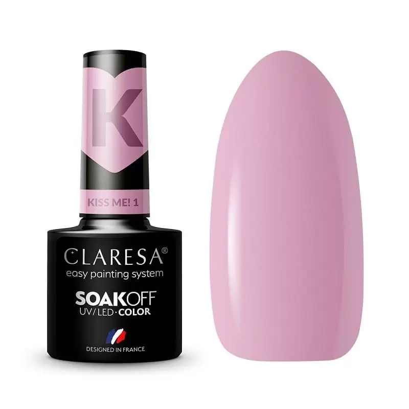 Kiss Me! 1 CLARESA / Gelinis nagų lakas 5мл Kiss Me! 1 CLARESA / Gelinis nagų lakas 5мл