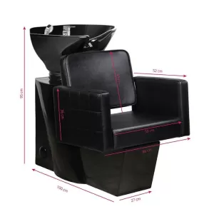 GABBIANO PLAUKŲ PLOVIMAS ANKARA BLACK / BLACK BOWL