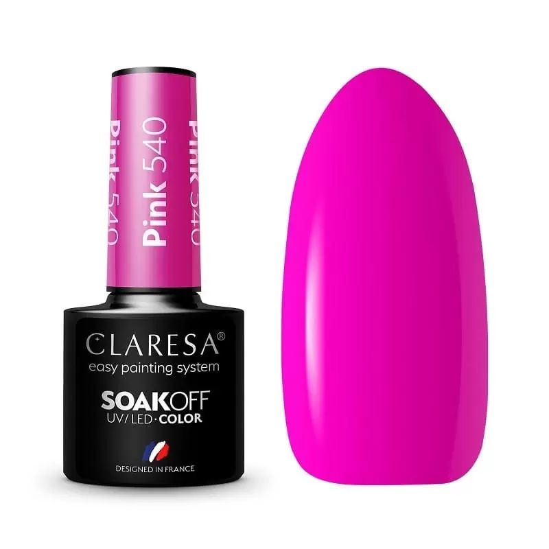PINK 540 CLARESA / Gelinis nagų lakas 5мл