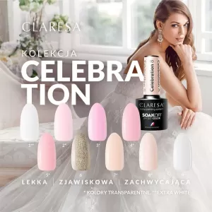 CELEBRATION 3 CLARESA / Гель-лак для ногтей 5мл