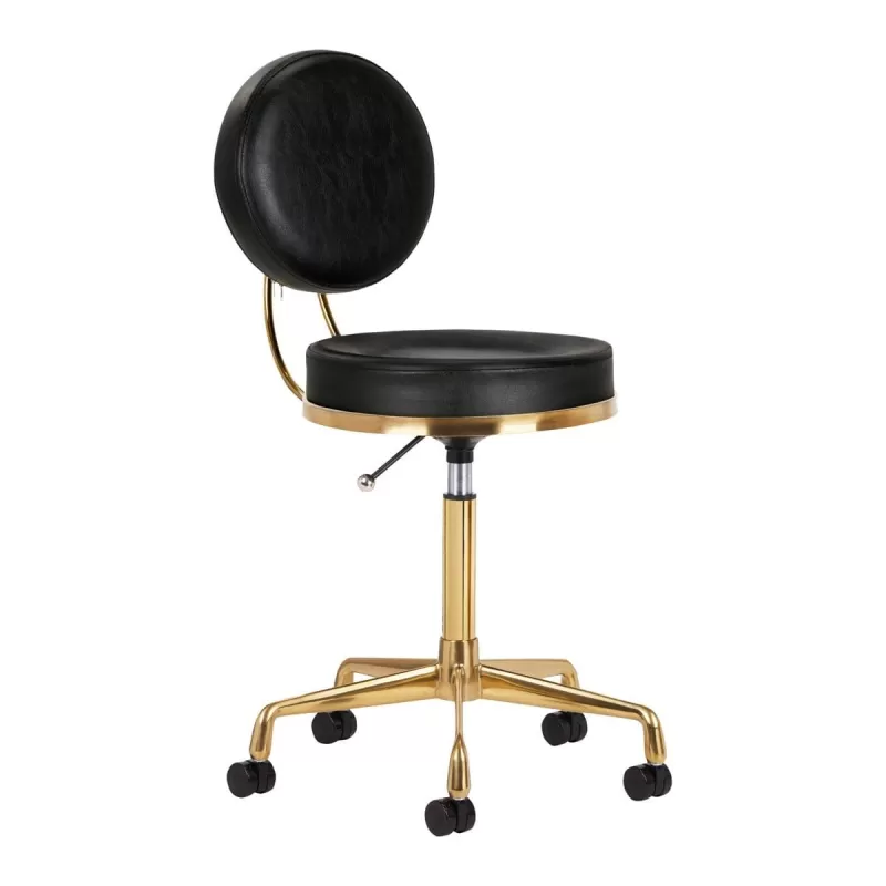KOSMETINĖ taburetė H5 GOLDEN BLACK