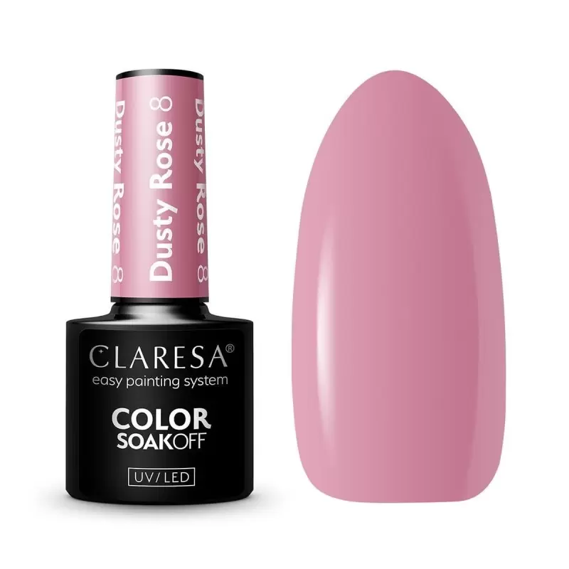 DUSTY ROSE 8 CLARESA / Гель-лак для ногтей 5мл