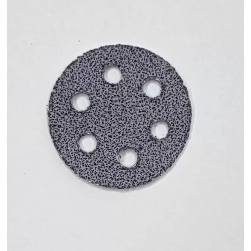 Keičiamos dildės ant minkšto pagrindo "su skylutėmis" pedikiūro diskui Ø20mm 80grit (1vnt) Keičiamos dildės ant minkšto pagrindo "su skylutėmis" pedikiūro diskui Ø20mm 80grit (1vnt)