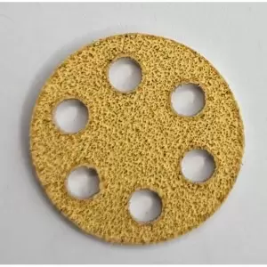 Keičiamos dildės ant minkšto pagrindo "su skylutėmis" pedikiūro diskui Ø25mm 120grit (1vnt)