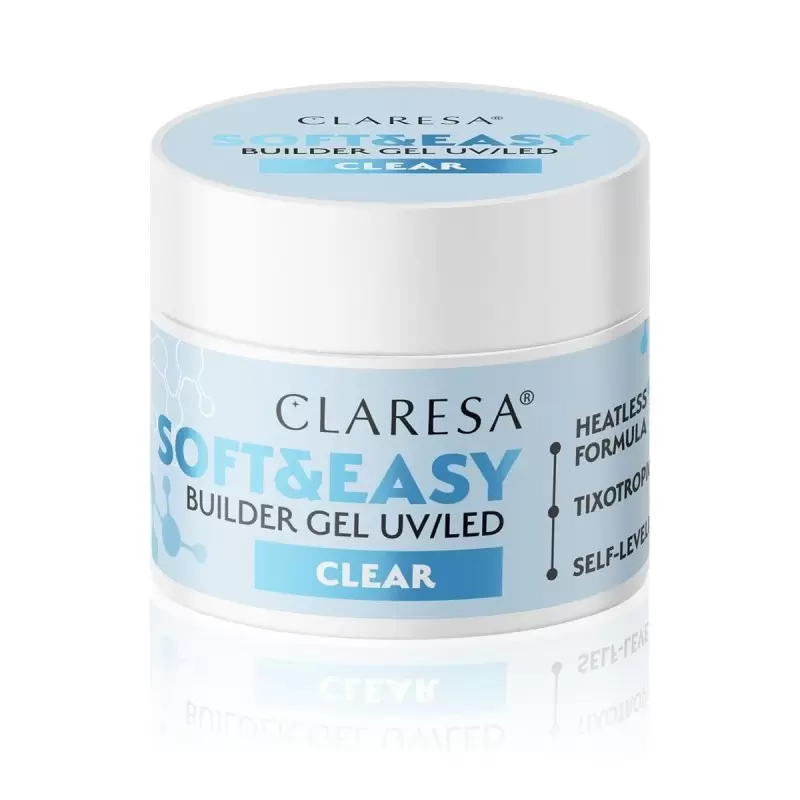Claresa statybinis gelis skaidrus 45g Claresa statybinis gelis skaidrus 45g
