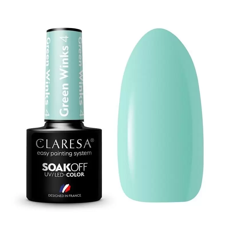 GREEN WINKS 4 CLARESA / Гель-лак для ногтей 5мл GREEN WINKS 4 CLARESA / Гель-лак для ногтей 5мл