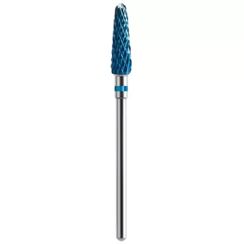 Kietmetalio freza antgalis "Medium Blue Cone Ø3.1mm", tinka akrilo ir gelio apdorojimui Kietmetalio freza antgalis "Medium Blue Cone Ø3.1mm", tinka akrilo ir gelio apdorojimui