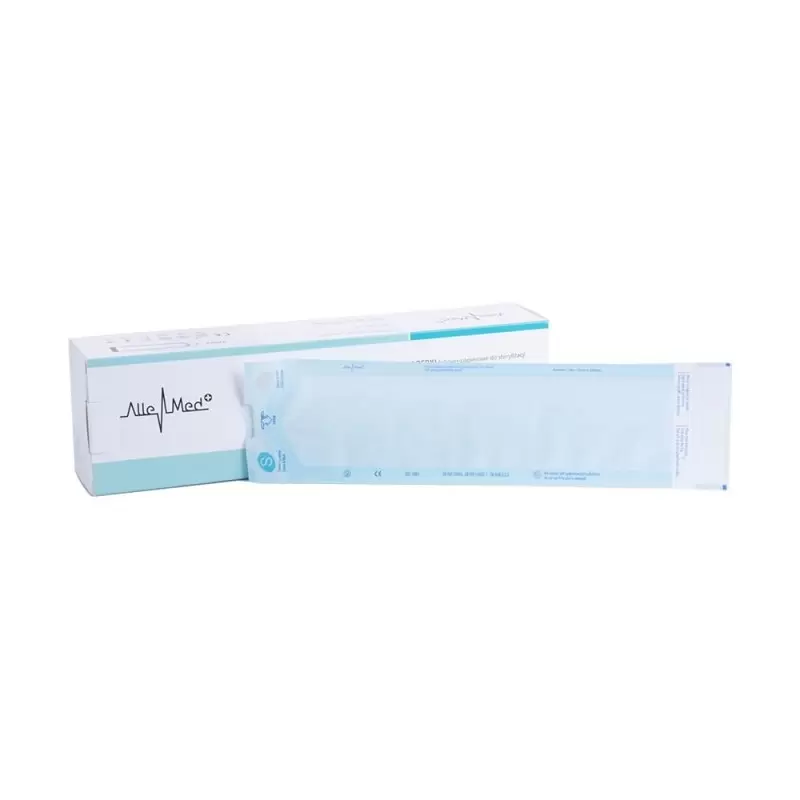 Pakuotės vokeliai instrumentų sterilizavimui 70 х 260 mm, lipnus AlleMed 10 vnt. Pakuotės vokeliai instrumentų sterilizavimui 70 х 260 mm, lipnus AlleMed 10 vnt.