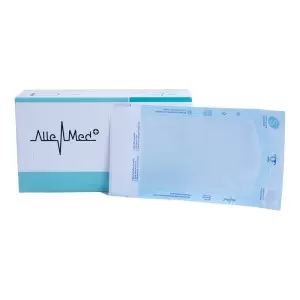 Pakuotės vokeliai instrumentų sterilizavimui 90 х 165 mm, lipnus AlleMed 10 vnt.