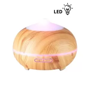 Aroma Diffuser Spa Luftbefeuchter 06 Helles Holz 400 ml + Timer
