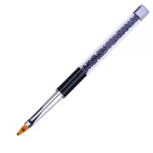 Ombre šepetys Glam Line juodi kalnų krištolai 13mm