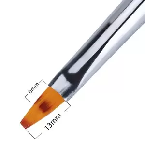 Ombre šepetys Glam Line juodi kalnų krištolai 13mm