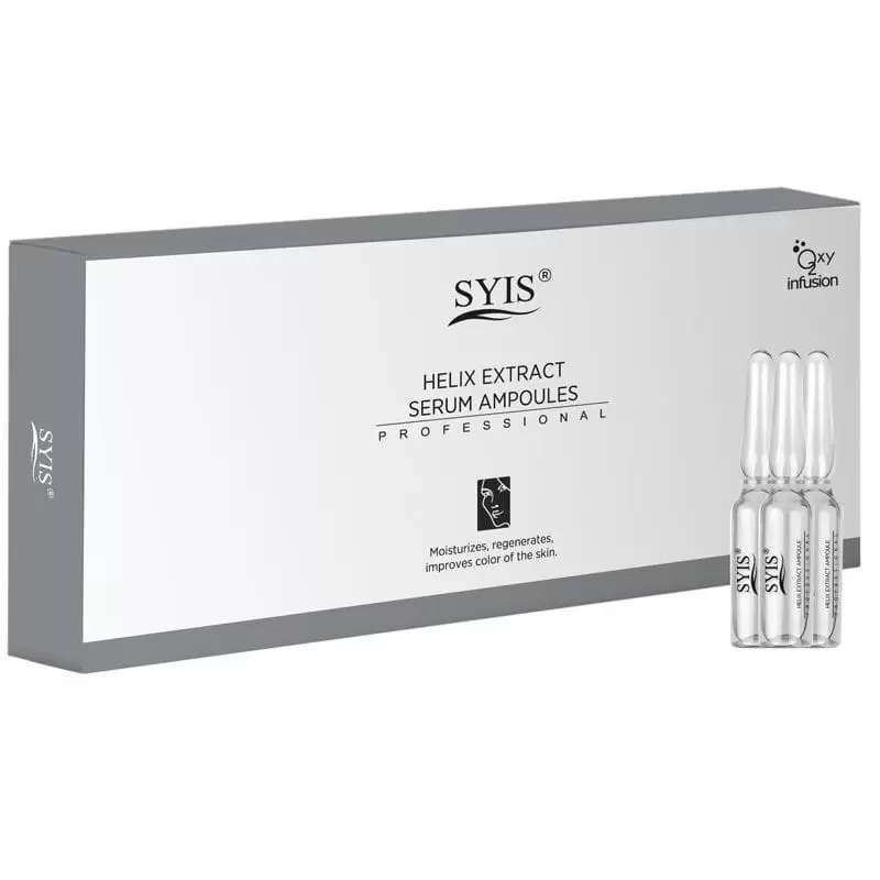 Syis ампулы с сывороткой экстракта спирали слизи улитки 10 х 3 мл Syis ампулы с сывороткой экстракта спирали слизи улитки 10 х 3 мл