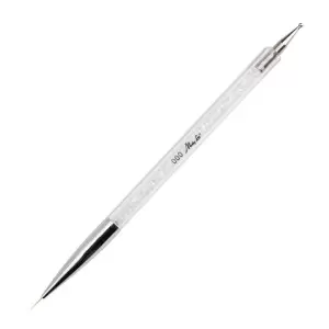 Teptukas dekoravimui su zondu su cirkoniais 2in1 įrankis MollyLac baltas 7mm Nr.000