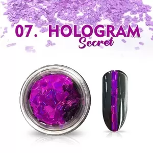 Nagų pudra Hologramos paslaptis Nr.07